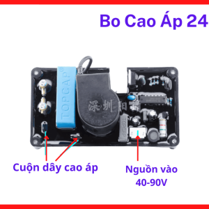 Mạch Bo Cao Áp 24 Dùng Cho Máy Hàn Điện Tử, Linh Kiện Mồi Hồ Quang Hỗ Trợ Khởi Động Ổn Định, Giúp Cải Thiện Dòng Điện Mồi Và Hạn Chế Dính Que, Thiết Kế Nhỏ Gọn, Dễ Thay Thế Cho Các Dòng Máy Hàn Phổ Thông