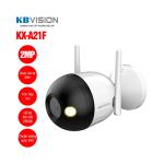 Camera Wifi 2.0MP KBVISION KX-A21F, Ghi Hình Full Color 1080P, Hỗ Trợ Thẻ Nhớ 256GB, Chống Nước IP67