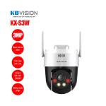 Camera Wifi Ngoài Trời 3.0MP Kbvision KX-S3W, Quay Quét 360°, Theo Dõi Thông Minh, Hồng Ngoại 30m, Cảnh Báo Báo Động Có Màu Ban Đêm, IP66 Chống Nước, Đàm Thoại 2 Chiều