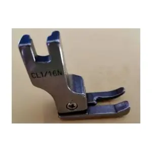 Chân vịt máy may Susei CL1/16N, chân vịt bù trái hẹp 1,6 mm, phụ kiện cho máy may 1 kim công nghiệp, hỗ trợ may mí trái và kiểm soát khoảng cách đường may, dùng cho sản xuất và sửa chữa may mặc