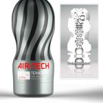 Âm đạo giả dạng cốc TENGA AIR-TECH ULTRA, sản phẩm hỗ trợ sinh lý nam từ thương hiệu TENGA Nhật Bản, lõi đàn hồi TPE, khoang khí AIR-TECH, điều chỉnh lực hút bằng lỗ khí, thiết kế tái sử dụng và dễ tháo vệ sinh