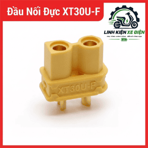 Jack XT30U-F Cái AMASS, Đầu Nối Nguồn XT30U Nữ 2 Chân, Đầu Cắm Pin LiPo Dạng Hàn Cho Drone FPV, RC, ESC, Bộ Điều Tốc, Bộ Sạc Pin, Mạch Điện Tử, Tiếp Điểm Đồng Thau Mạ Vàng, Dây Khuyến Nghị 18AWG