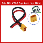 Jack XT60 đực dây 10cm, đầu nối pin XT60 male, cáp nguồn DC ngắn, dây nối pin LiPo, đầu cắm ESC, dây nguồn drone FPV, xe RC, mô hình điều khiển, robot điện, thiết bị DIY, thuận tiện khi thay thế và đấu nối