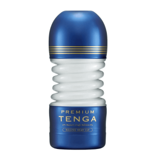 Cốc thủ dâm nam TENGA Premium Rolling Head CUP, thiết kế đầu lăn hỗ trợ thay đổi cảm giác khi thao tác, có lỗ khí điều chỉnh lực hút, tích hợp gel bôi trơn, không sử dụng động cơ rung hoặc pin, dành cho người trưởng thành