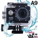 A9 Full HD Sport Cam – Camera hành trình 1080p Gắn Xe Máy, Góc Rộng 140° Ghi Hình Hành Động Chống Nước, Tích Hợp LCD 1,5″, Pin Li-ion, Nhựa ABS Bền Bỉ, Đồng Hành An Toàn Cho Phượt Thủ