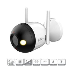 BẢO VỆ TOÀN DIỆN, Camera Wifi Dahua 4MP DH F4C PV LED phát hiện người & chuyển động, ánh sáng kép thông minh, xoay cố định góc rộng 98°, báo động còi & đèn, đàm thoại hai chiều