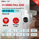 Camera WiFi Dahua Picoo B1 DH P3B PV 3MP, Quay Quét 360°, Full Color Ban Đêm, AI Phát Hiện Người & Xe, Chống Nước IP66, Báo Động Đèn & Còi, Nén H.265+, Khe 256GB