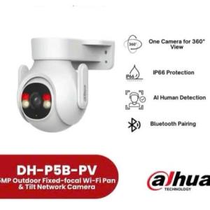 Camera WiFi Dahua Picoo B1 DH P5B PV 5MP, Quay Quét 360°, Full Color Ban Đêm, AI Phát Hiện Người & Phương Tiện, Báo Động Đèn Còi, Khe Thẻ 256GB, IP66 – Bảo Vệ Như Có An Ninh