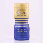 Cốc thư giãn TENGA Premium Dual Sensation CUP cho nam giới trưởng thành, cấu trúc hai vùng kích thích trong cùng sản phẩm, phần lõi TPE đàn hồi, vỏ PE, gel bôi trơn tích hợp, không sử dụng động cơ rung hoặc pin